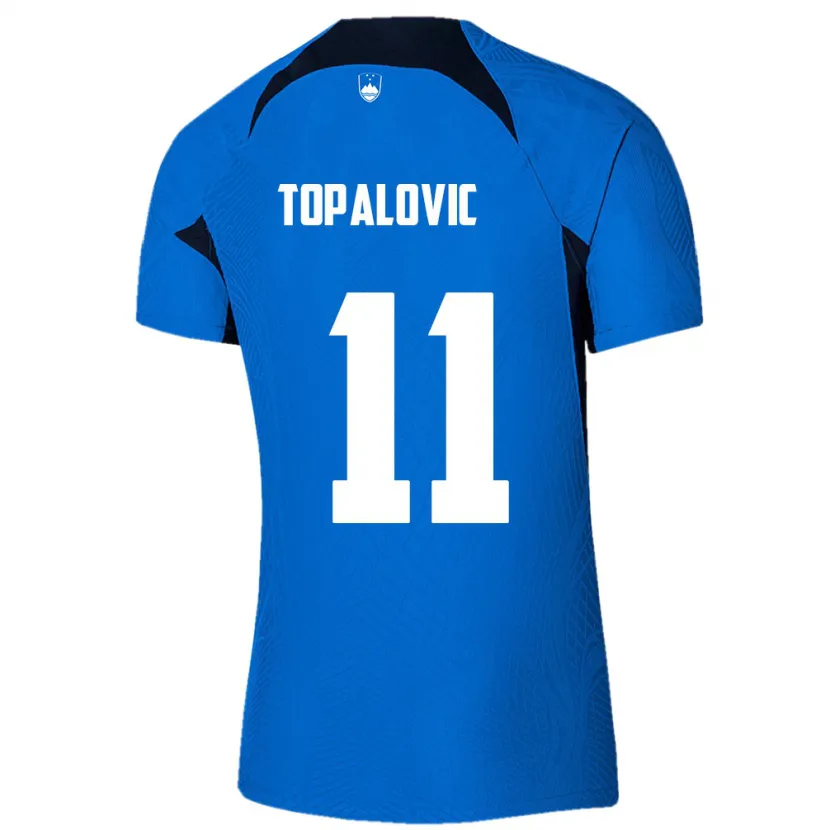 Danxen Damen Slowenien Luka Topalovic #11 Blau Auswärtstrikot Trikot 24-26 T-Shirt Schweiz