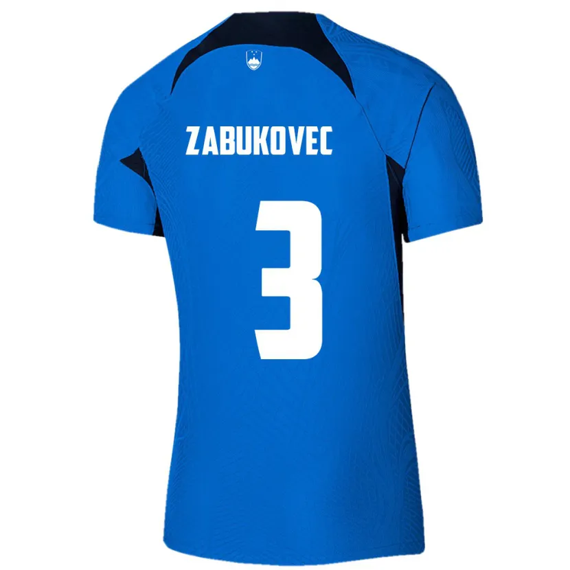 Danxen Damen Slowenien Anze Zabukovec #3 Blau Auswärtstrikot Trikot 24-26 T-Shirt Schweiz