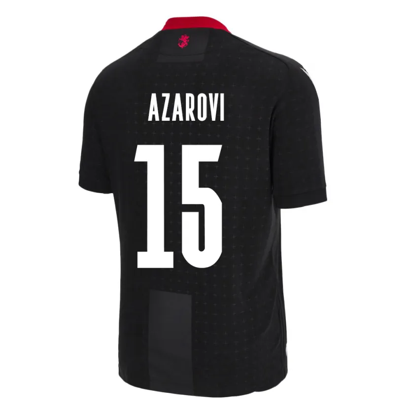 Danxen Damen Georgien Irakli Azarovi #15 Schwarz Auswärtstrikot Trikot 24-26 T-Shirt Schweiz
