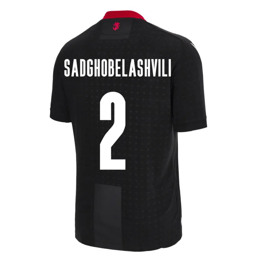 Danxen Damen Georgien Gela Sadghobelashvili #2 Schwarz Auswärtstrikot Trikot 24-26 T-Shirt Schweiz