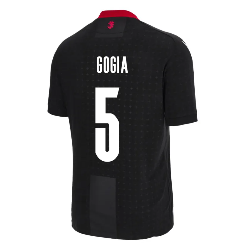 Danxen Damen Georgien Gigi Gogia #5 Schwarz Auswärtstrikot Trikot 24-26 T-Shirt Schweiz