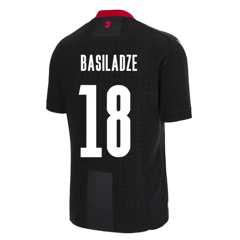 Danxen Damen Georgien Aleko Basiladze #18 Schwarz Auswärtstrikot Trikot 24-26 T-Shirt Schweiz