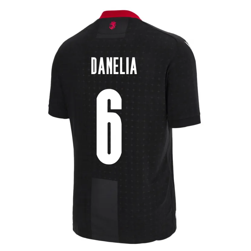 Danxen Damen Georgien Natia Danelia #6 Schwarz Auswärtstrikot Trikot 24-26 T-Shirt Schweiz