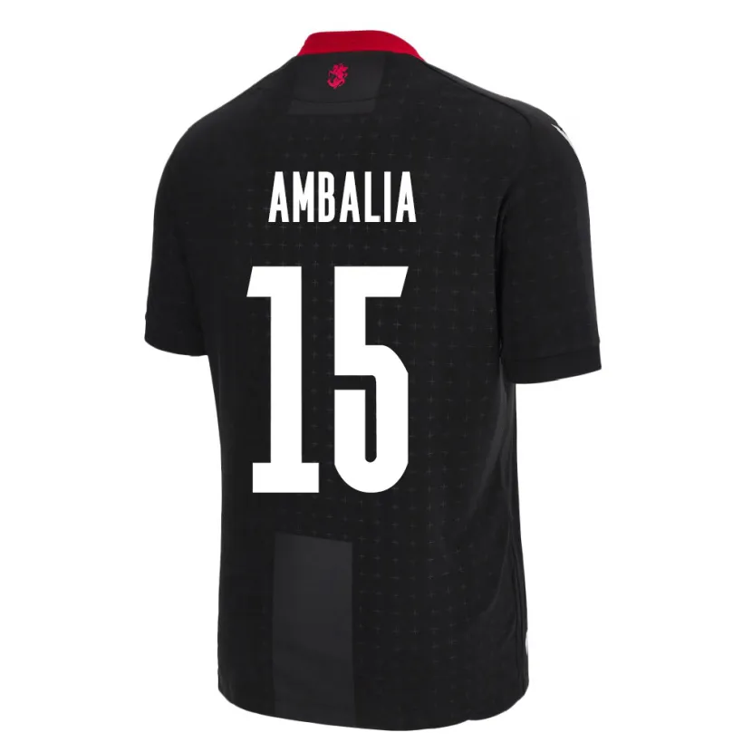 Danxen Damen Georgien Tinatin Ambalia #15 Schwarz Auswärtstrikot Trikot 24-26 T-Shirt Schweiz