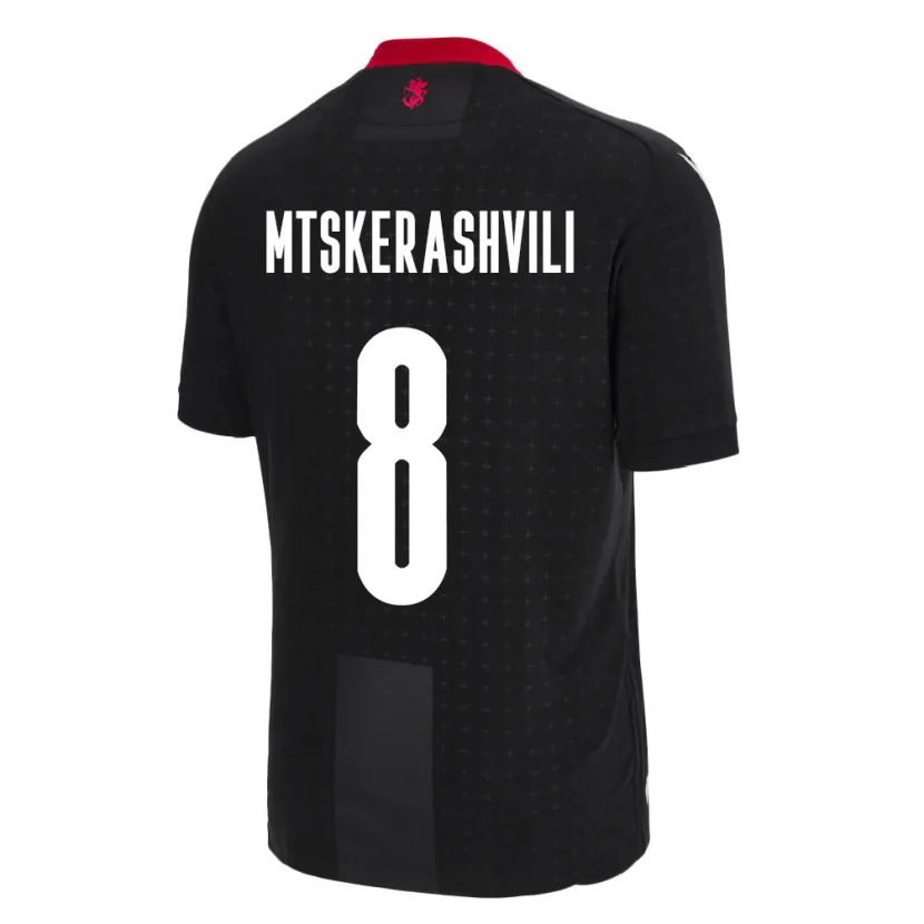 Danxen Damen Georgien Lizi Mtskerashvili #8 Schwarz Auswärtstrikot Trikot 24-26 T-Shirt Schweiz