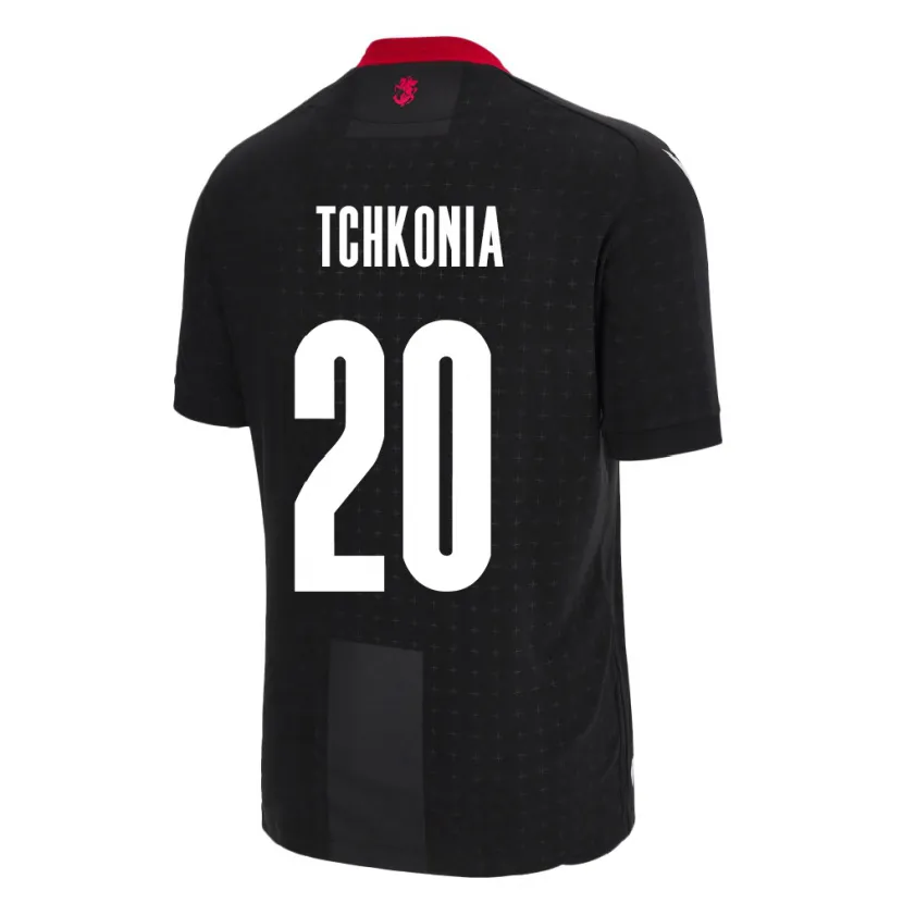 Danxen Damen Georgien Khatia Tchkonia #20 Schwarz Auswärtstrikot Trikot 24-26 T-Shirt Schweiz