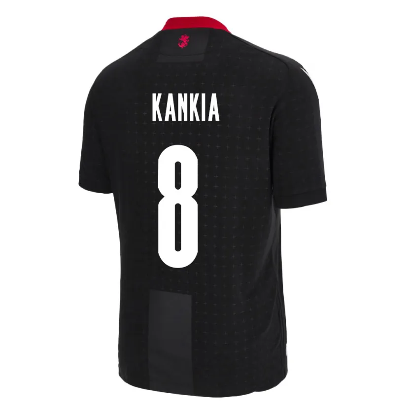 Danxen Damen Georgien Lizzie Kankia #8 Schwarz Auswärtstrikot Trikot 24-26 T-Shirt Schweiz
