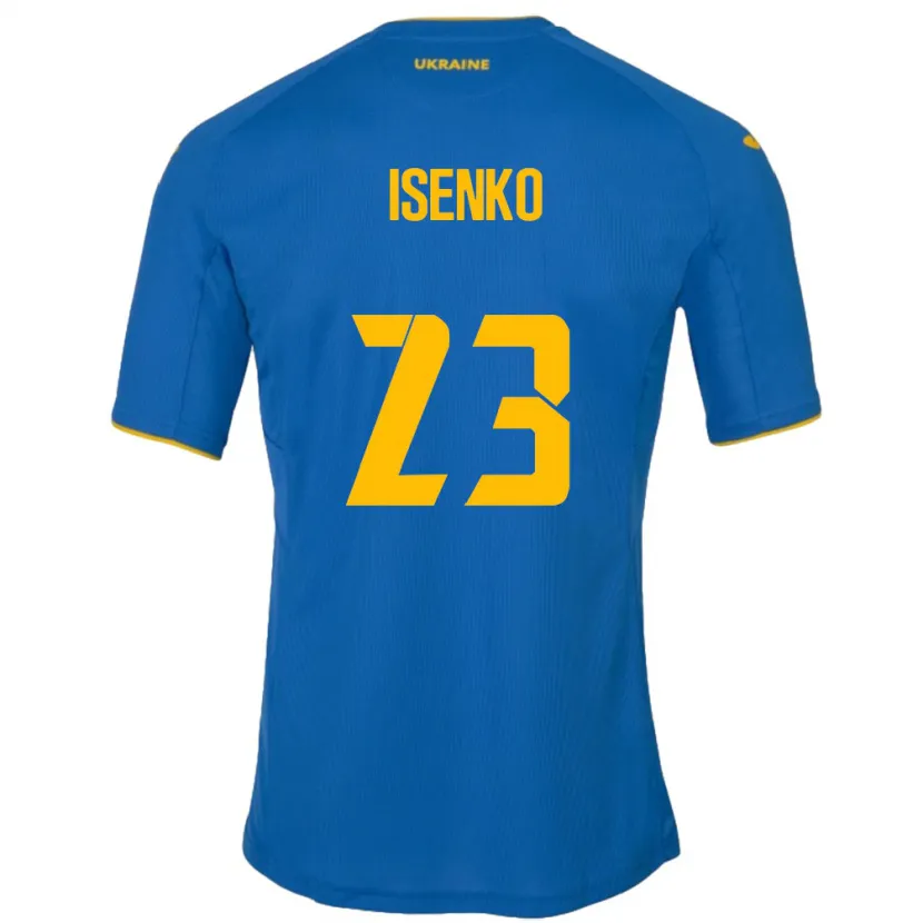 Danxen Damen Ukraine Pavlo Isenko #23 Blau Auswärtstrikot Trikot 24-26 T-Shirt Schweiz