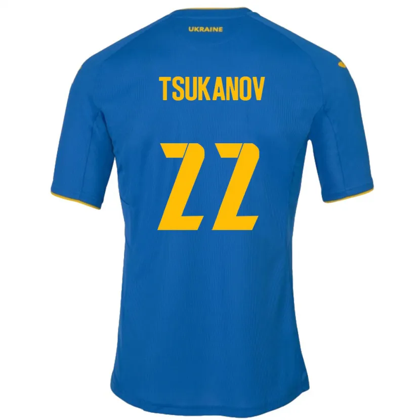 Danxen Damen Ukraine Viktor Tsukanov #22 Blau Auswärtstrikot Trikot 24-26 T-Shirt Schweiz