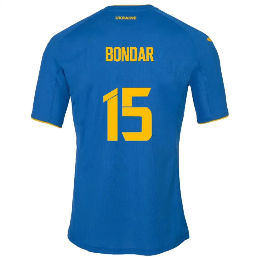 Danxen Damen Ukraine Nazar Bondar #15 Blau Auswärtstrikot Trikot 24-26 T-Shirt Schweiz