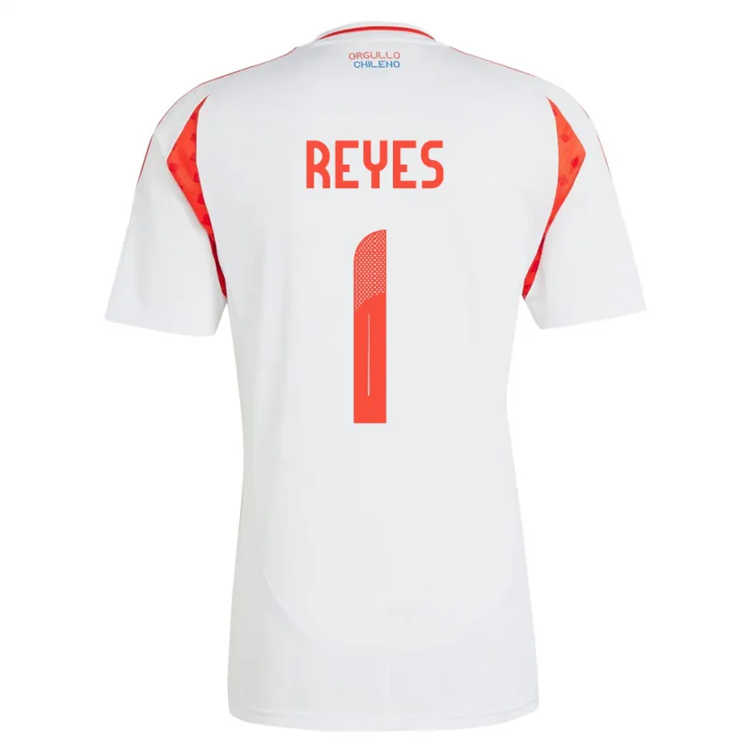 Danxen Damen Chile Vicente Reyes #1 Weiß Auswärtstrikot Trikot 24-26 T-Shirt Schweiz
