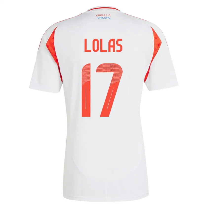Danxen Damen Chile Manuel Lolas #17 Weiß Auswärtstrikot Trikot 24-26 T-Shirt Schweiz
