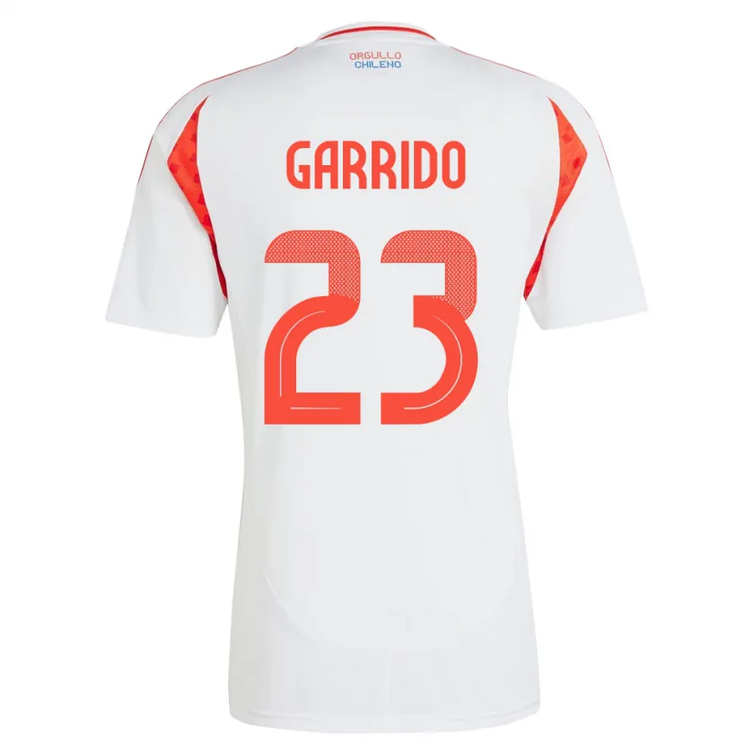 Danxen Damen Chile Pedro Garrido #23 Weiß Auswärtstrikot Trikot 24-26 T-Shirt Schweiz