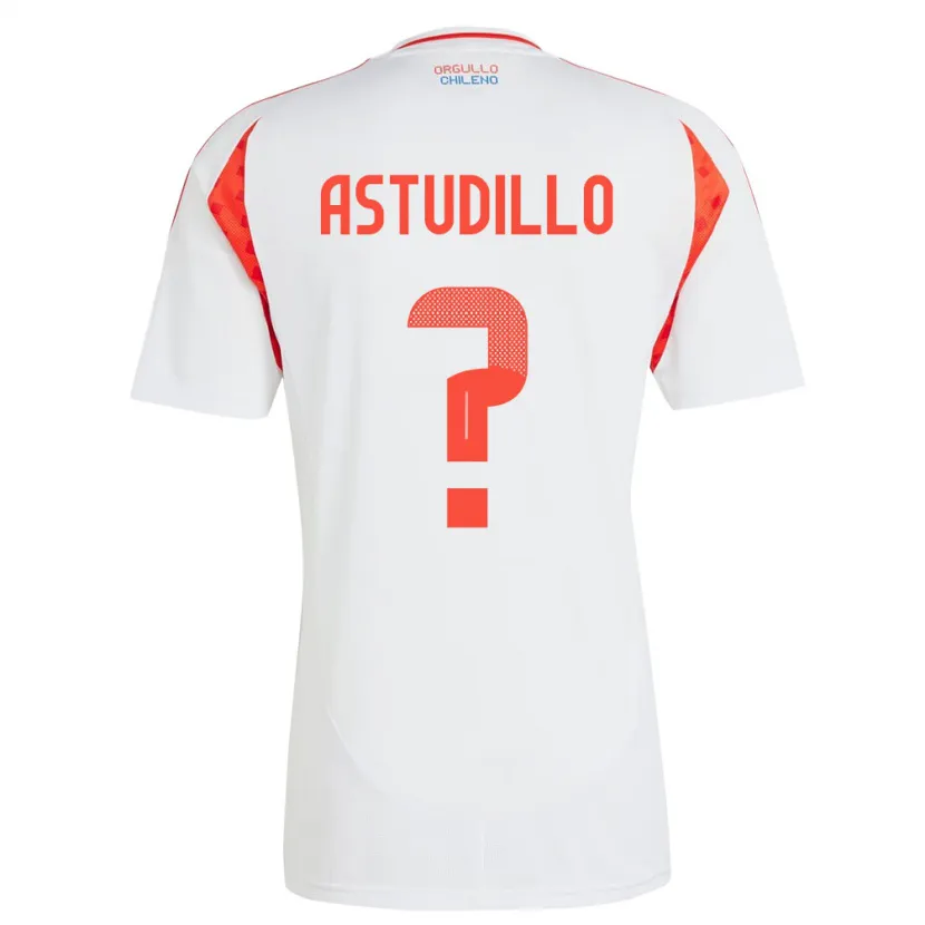 Danxen Damen Chile Jerall Astudillo #0 Weiß Auswärtstrikot Trikot 24-26 T-Shirt Schweiz