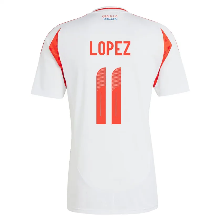 Danxen Damen Chile Yessenia López #11 Weiß Auswärtstrikot Trikot 24-26 T-Shirt Schweiz