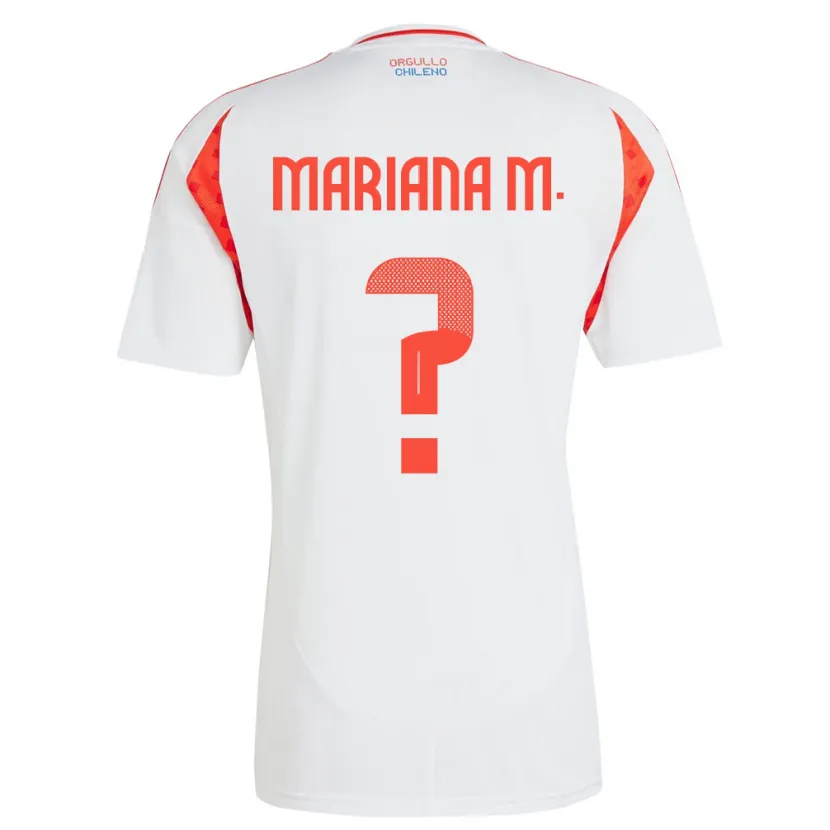 Danxen Damen Chile Mariana Morales #0 Weiß Auswärtstrikot Trikot 24-26 T-Shirt Schweiz