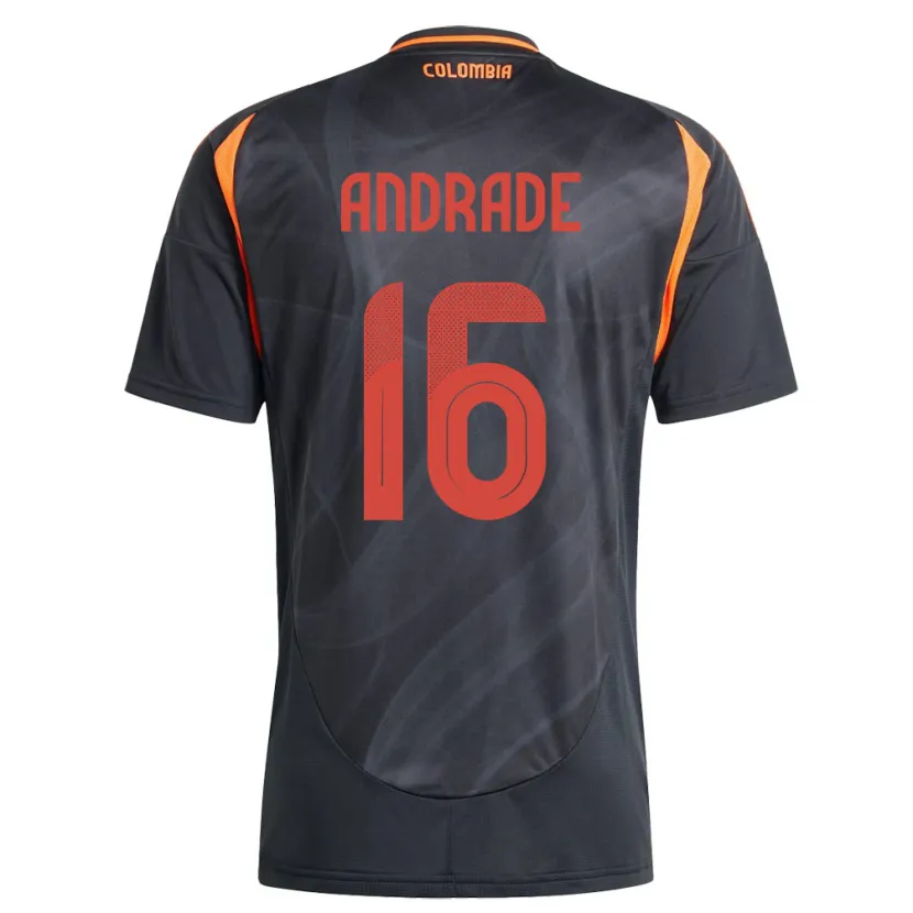 Danxen Damen Kolumbien Lady Andrade #16 Schwarz Auswärtstrikot Trikot 24-26 T-Shirt Schweiz