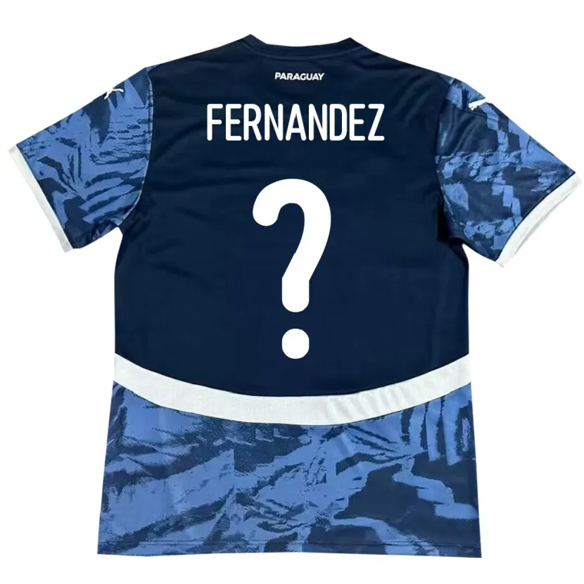 Danxen Damen Paraguay Diego Fernández #0 Blau Auswärtstrikot Trikot 24-26 T-Shirt Schweiz