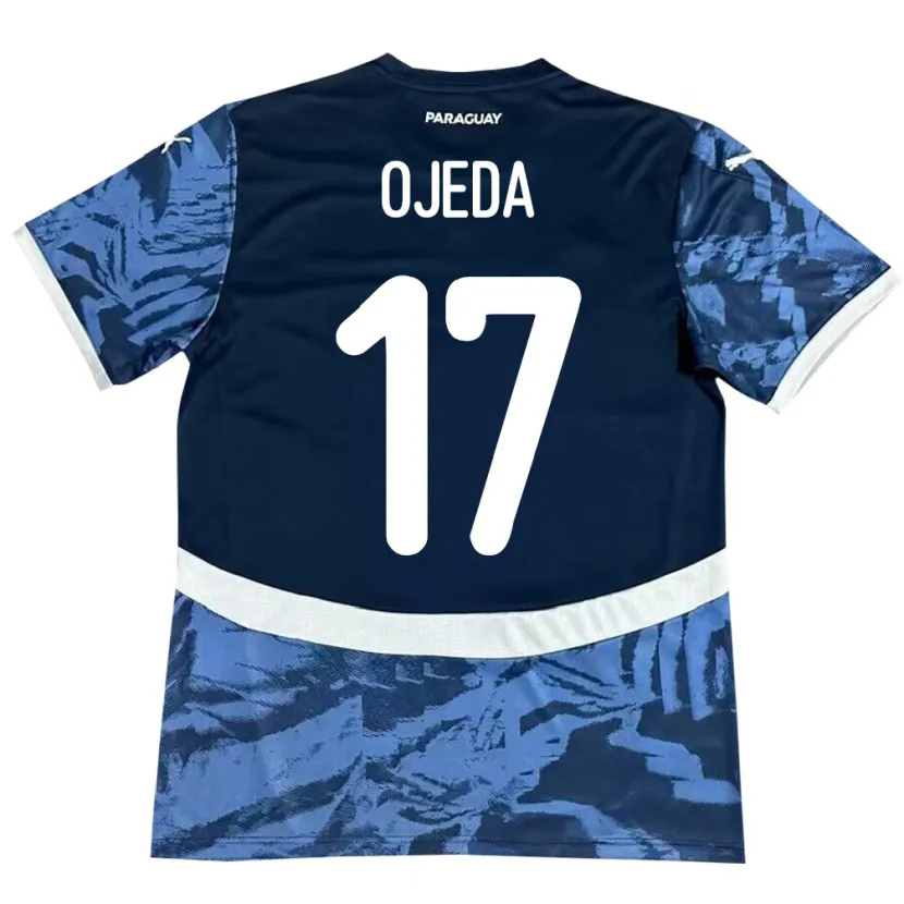 Danxen Damen Paraguay Deisy Ojeda #17 Blau Auswärtstrikot Trikot 24-26 T-Shirt Schweiz