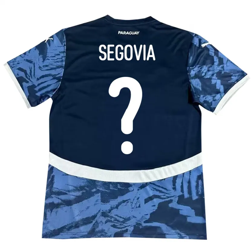 Danxen Damen Paraguay María Segovia #0 Blau Auswärtstrikot Trikot 24-26 T-Shirt Schweiz