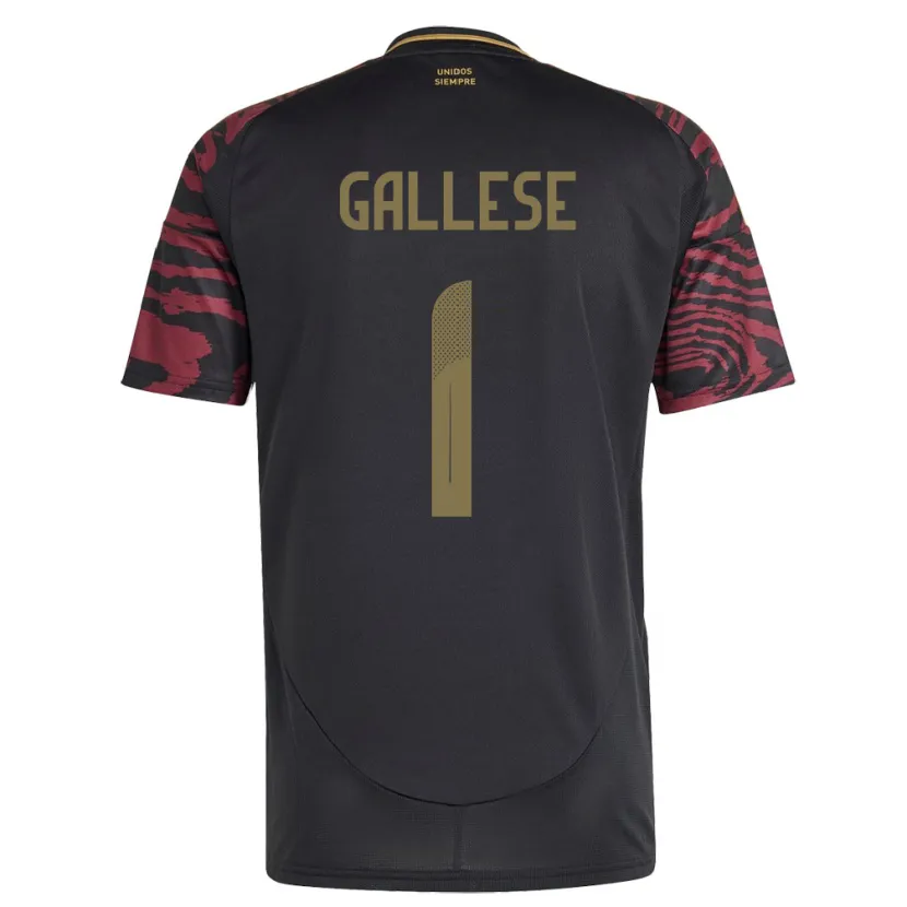 Danxen Damen Peru Pedro Gallese #1 Schwarz Auswärtstrikot Trikot 24-26 T-Shirt Schweiz
