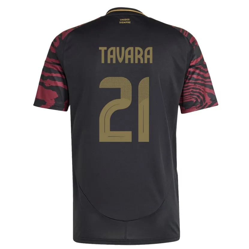 Danxen Damen Peru Martín Távara #21 Schwarz Auswärtstrikot Trikot 24-26 T-Shirt Schweiz