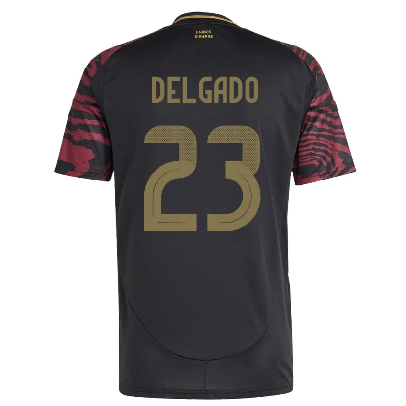 Danxen Damen Peru Valentino Delgado #23 Schwarz Auswärtstrikot Trikot 24-26 T-Shirt Schweiz