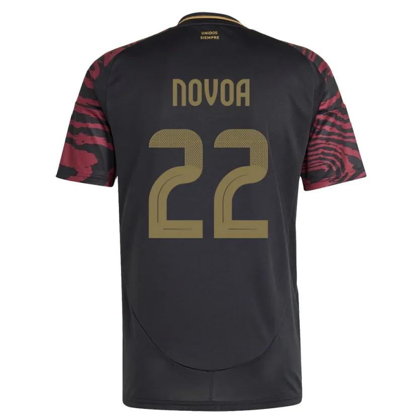 Danxen Damen Peru Cindy Novoa #22 Schwarz Auswärtstrikot Trikot 24-26 T-Shirt Schweiz