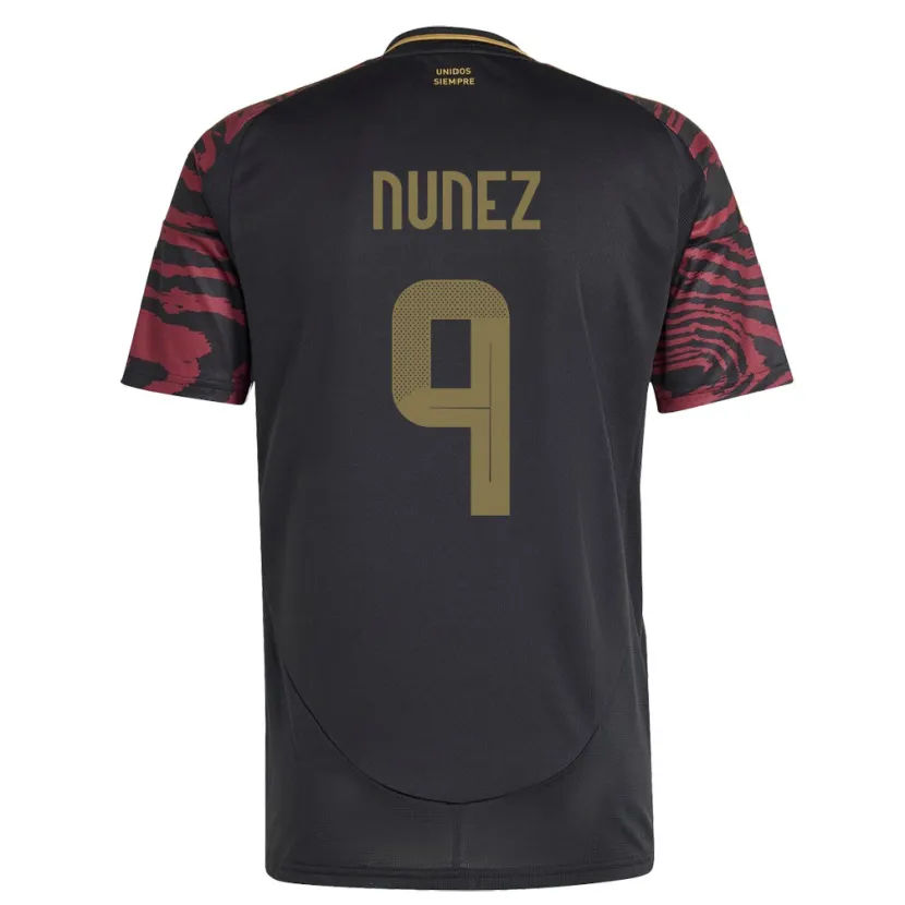 Danxen Damen Peru Pierina Núñez #9 Schwarz Auswärtstrikot Trikot 24-26 T-Shirt Schweiz