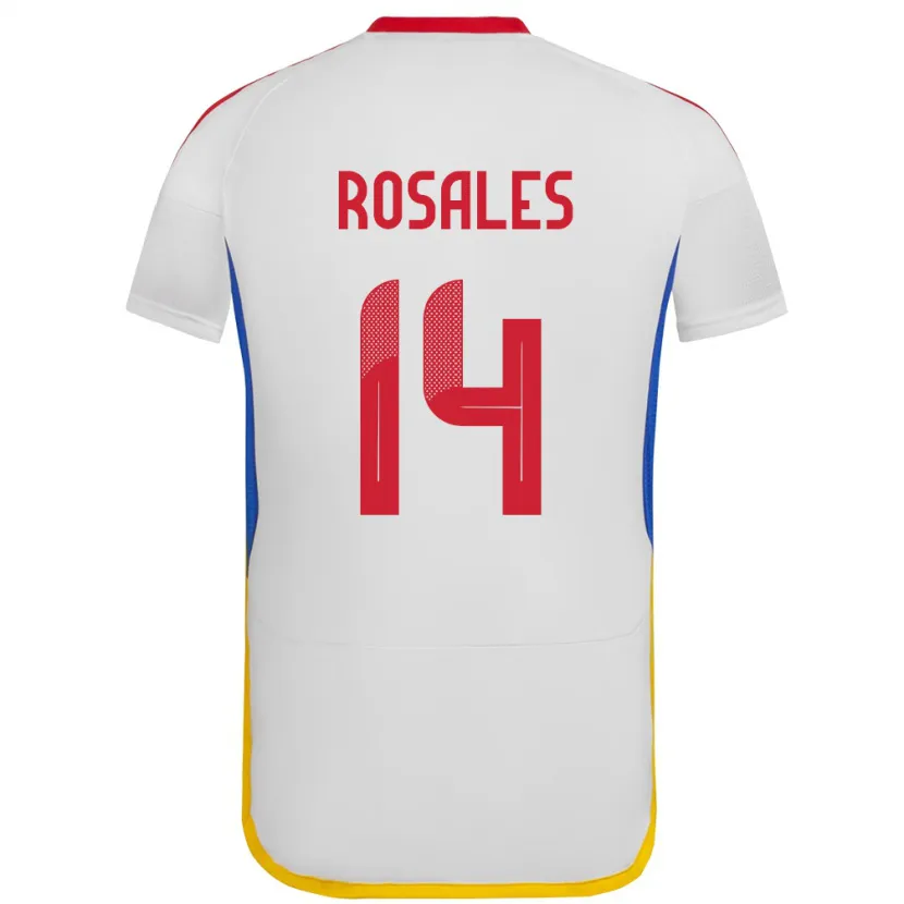 Danxen Damen Venezuela Roberto Rosales #14 Weiß Auswärtstrikot Trikot 24-26 T-Shirt Schweiz