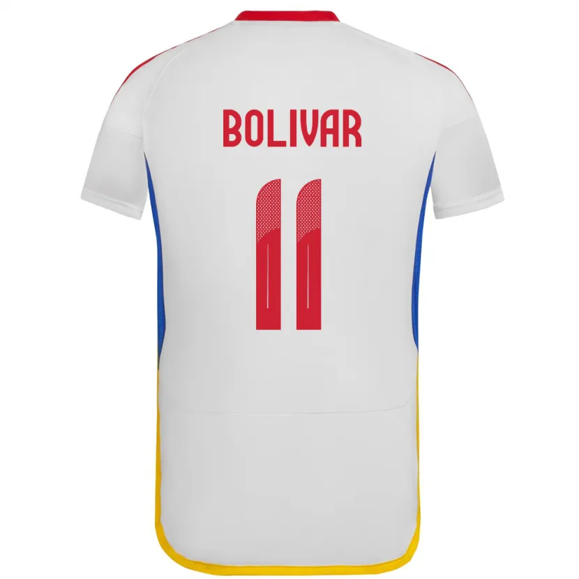 Danxen Damen Venezuela Jovanny Bolívar #11 Weiß Auswärtstrikot Trikot 24-26 T-Shirt Schweiz
