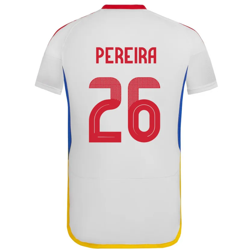 Danxen Damen Venezuela Daniel Pereira #26 Weiß Auswärtstrikot Trikot 24-26 T-Shirt Schweiz