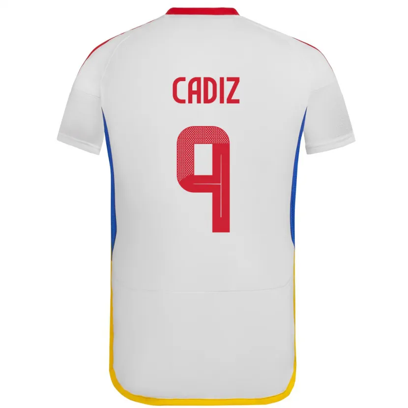 Danxen Damen Venezuela Jhonder Cádiz #9 Weiß Auswärtstrikot Trikot 24-26 T-Shirt Schweiz
