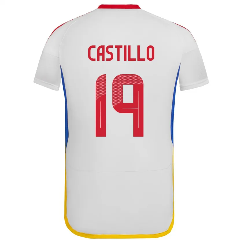 Danxen Damen Venezuela Bryan Castillo #19 Weiß Auswärtstrikot Trikot 24-26 T-Shirt Schweiz