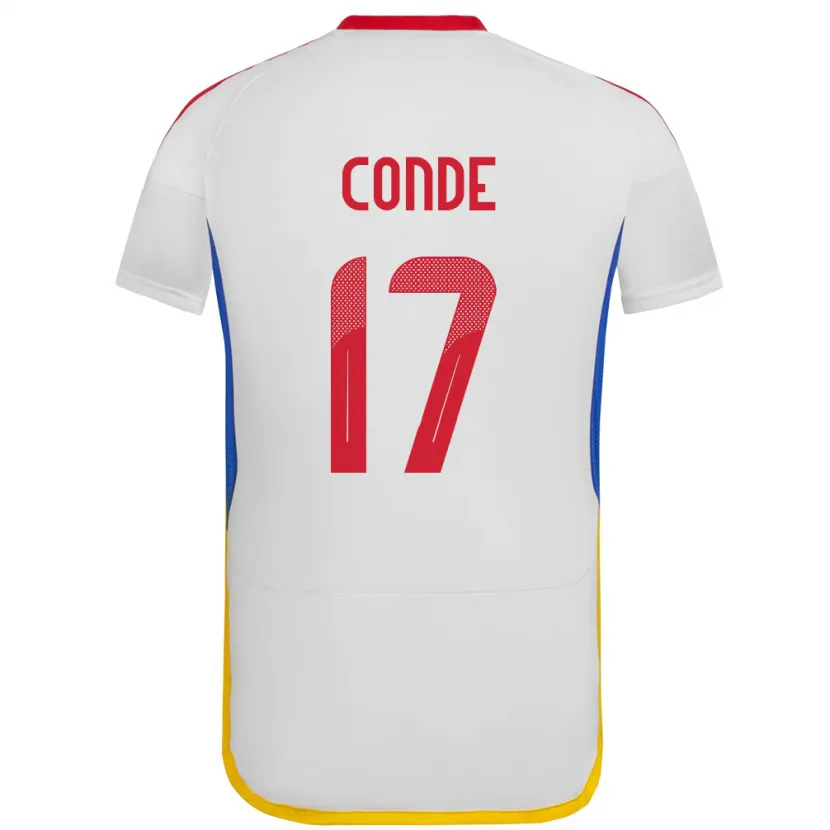 Danxen Damen Venezuela Óscar Conde #17 Weiß Auswärtstrikot Trikot 24-26 T-Shirt Schweiz