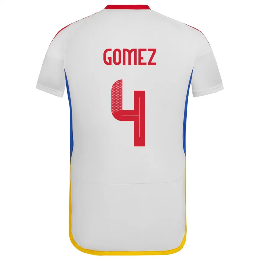 Danxen Damen Venezuela Santiago Gómez #4 Weiß Auswärtstrikot Trikot 24-26 T-Shirt Schweiz