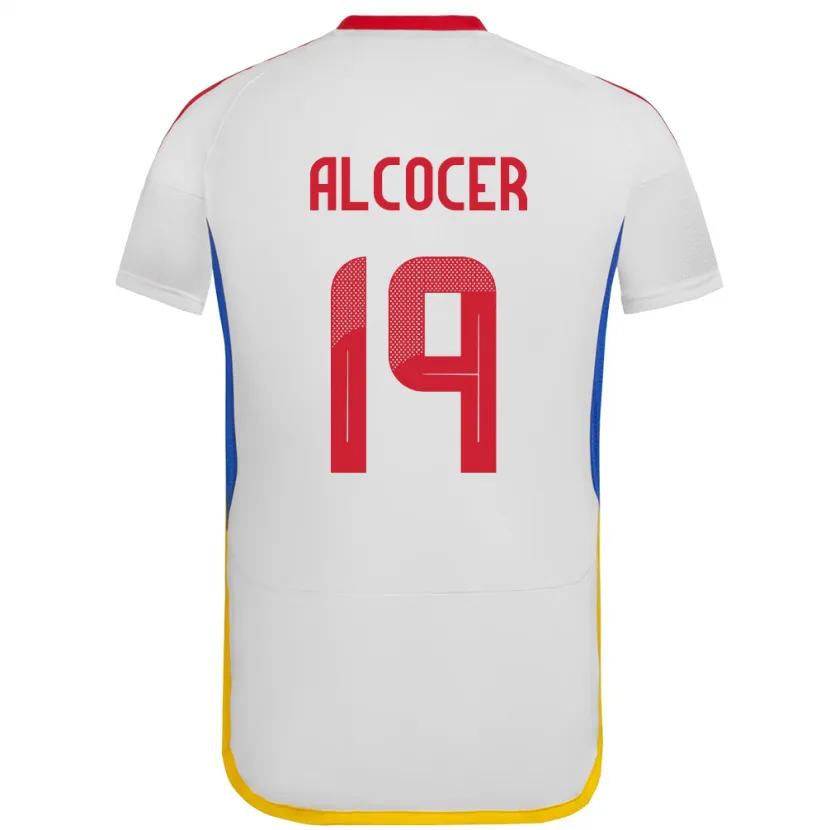 Danxen Damen Venezuela Brayan Alcocer #19 Weiß Auswärtstrikot Trikot 24-26 T-Shirt Schweiz