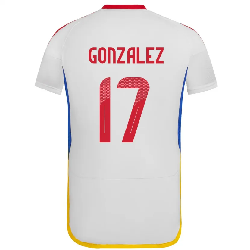 Danxen Damen Venezuela Mayken González #17 Weiß Auswärtstrikot Trikot 24-26 T-Shirt Schweiz