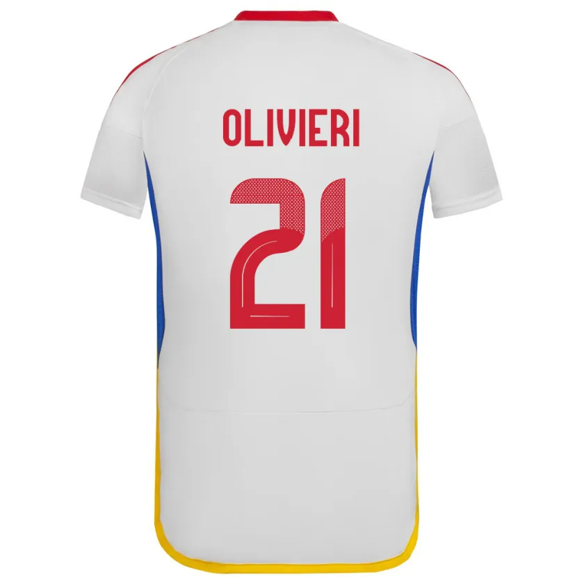 Danxen Damen Venezuela Bárbara Olivieri #21 Weiß Auswärtstrikot Trikot 24-26 T-Shirt Schweiz