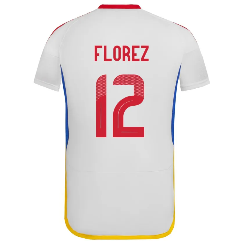 Danxen Damen Venezuela Génesis Flórez #12 Weiß Auswärtstrikot Trikot 24-26 T-Shirt Schweiz