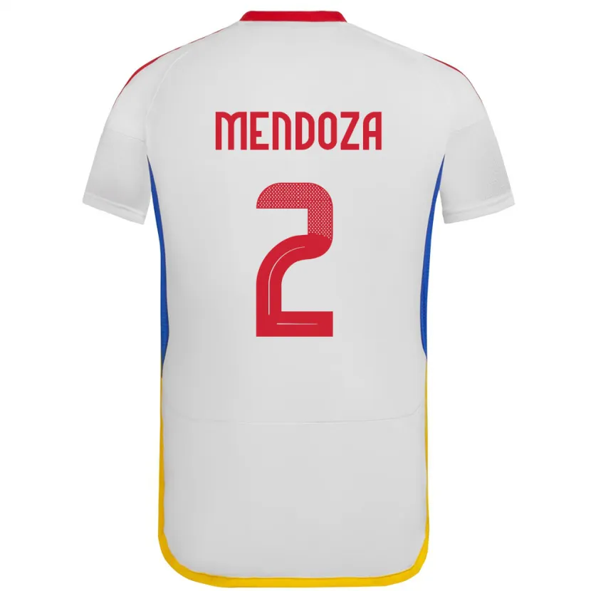 Danxen Damen Venezuela Rafanny Mendoza #2 Weiß Auswärtstrikot Trikot 24-26 T-Shirt Schweiz