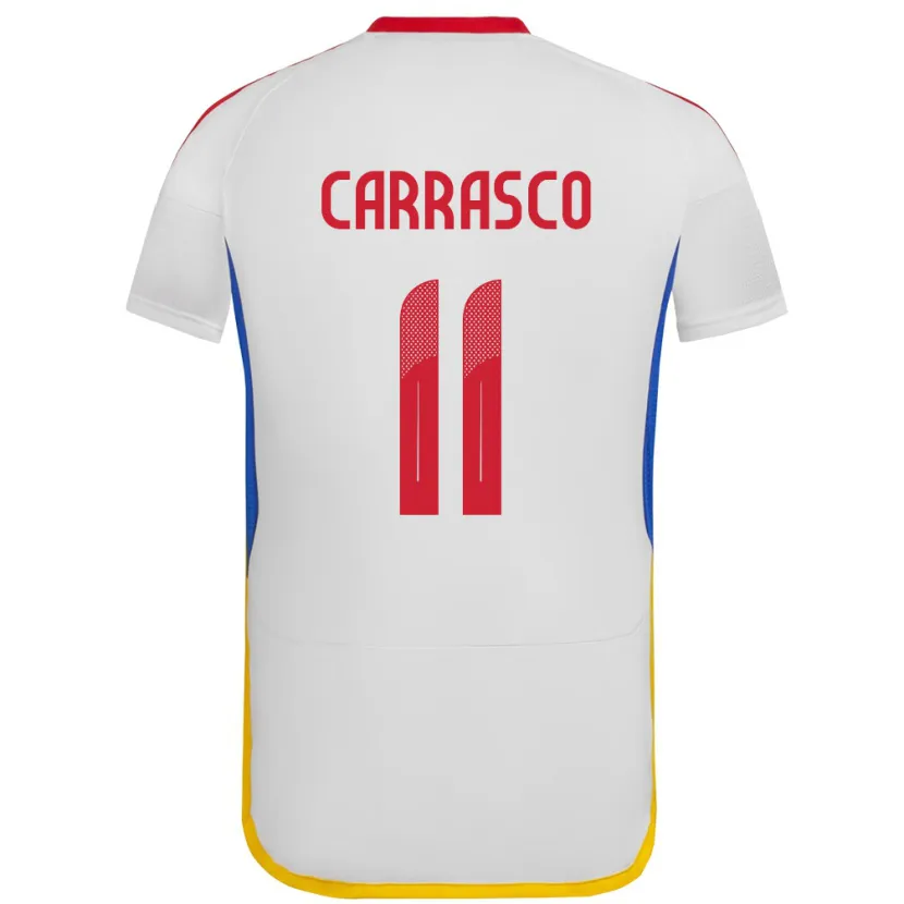 Danxen Damen Venezuela Raiderlin Carrasco #11 Weiß Auswärtstrikot Trikot 24-26 T-Shirt Schweiz