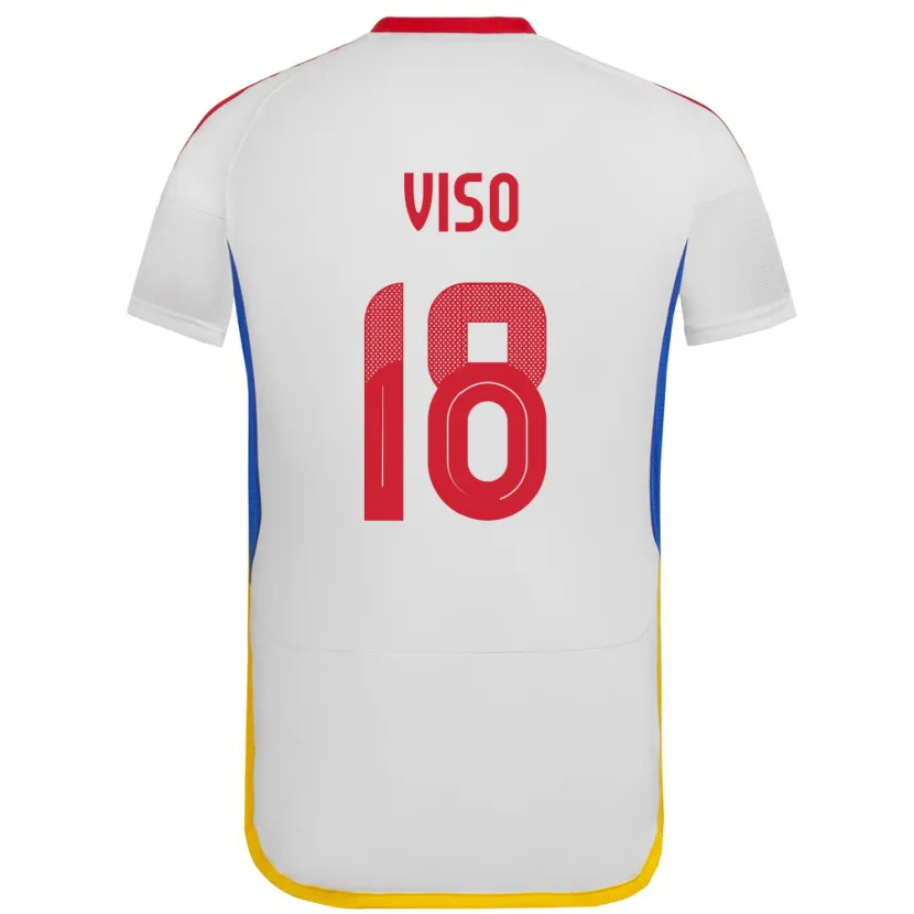 Danxen Damen Venezuela Ysaura Viso #18 Weiß Auswärtstrikot Trikot 24-26 T-Shirt Schweiz