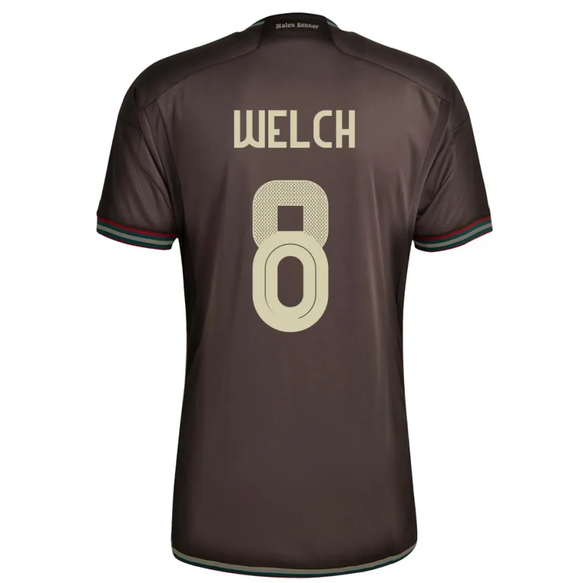 Danxen Damen Jamaika Makai Welch #8 Nachtbraun Auswärtstrikot Trikot 24-26 T-Shirt Schweiz