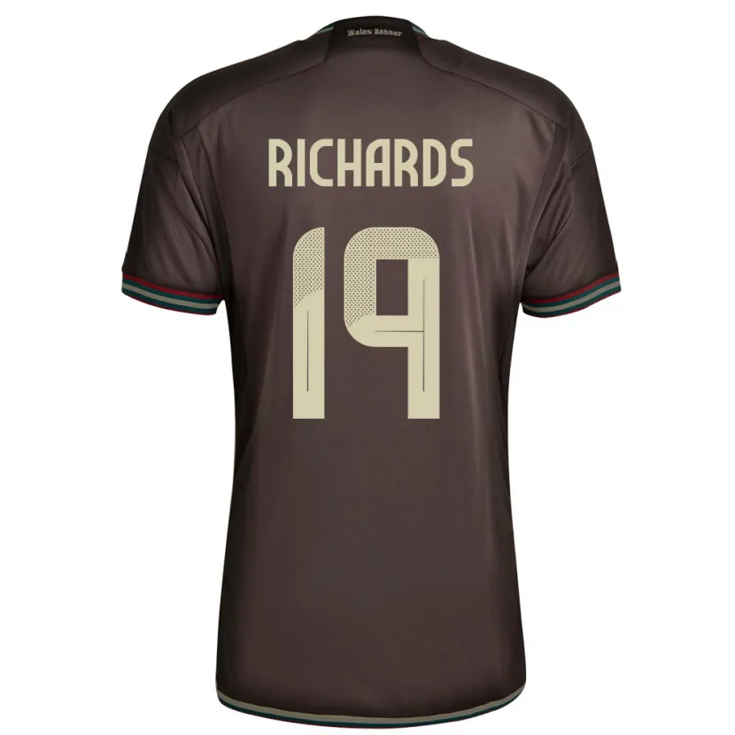 Danxen Damen Jamaika Davia Richards #19 Nachtbraun Auswärtstrikot Trikot 24-26 T-Shirt Schweiz