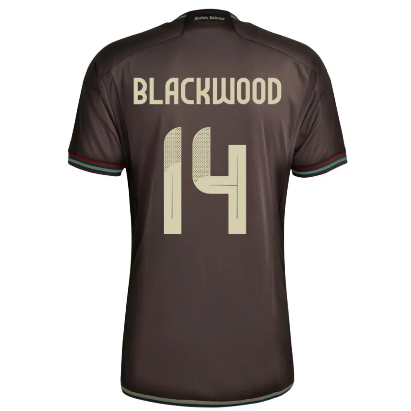 Danxen Damen Jamaika Deneisha Blackwood #14 Nachtbraun Auswärtstrikot Trikot 24-26 T-Shirt Schweiz