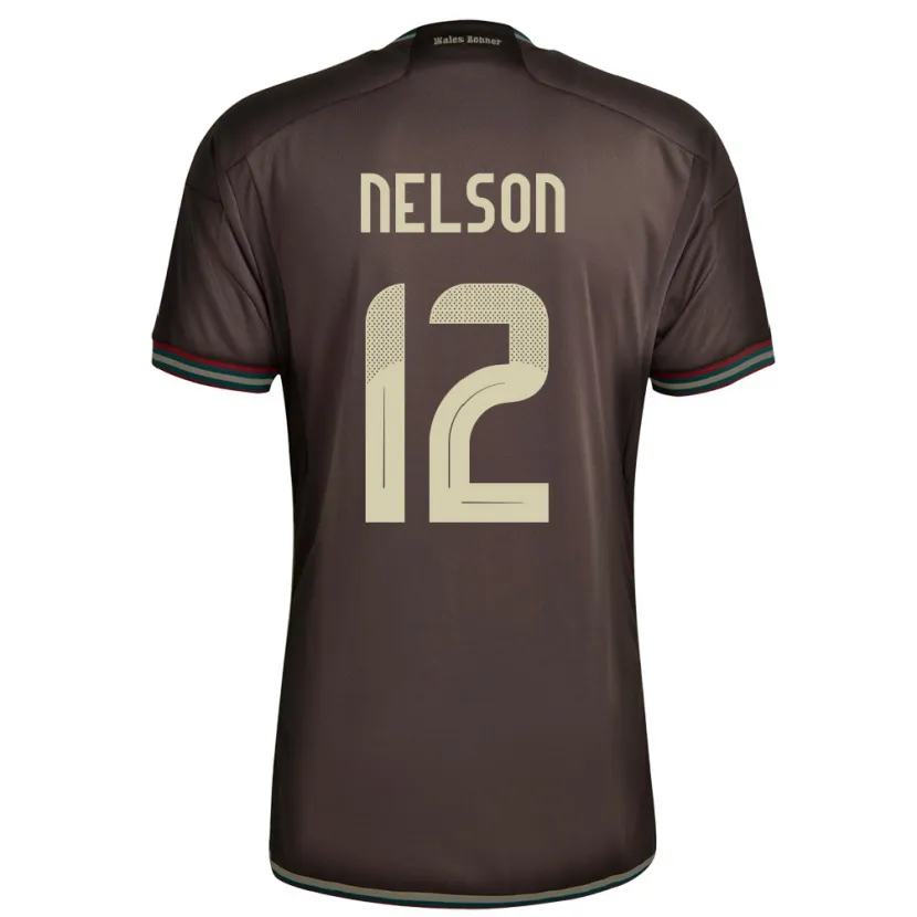 Danxen Damen Jamaika Tyiesha Nelson #12 Nachtbraun Auswärtstrikot Trikot 24-26 T-Shirt Schweiz