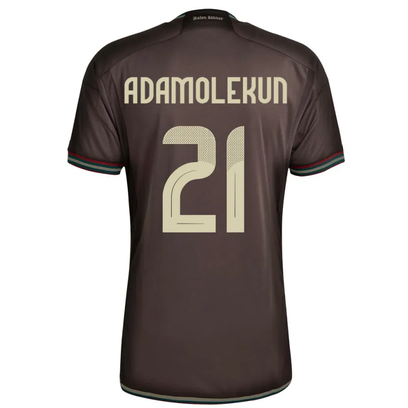 Danxen Damen Jamaika Olufolasade Adamolekun #21 Nachtbraun Auswärtstrikot Trikot 24-26 T-Shirt Schweiz