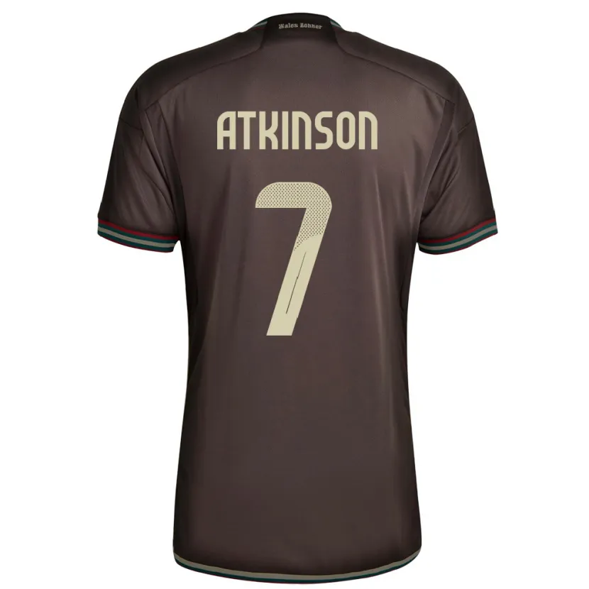 Danxen Damen Jamaika Natoya Atkinson #7 Nachtbraun Auswärtstrikot Trikot 24-26 T-Shirt Schweiz