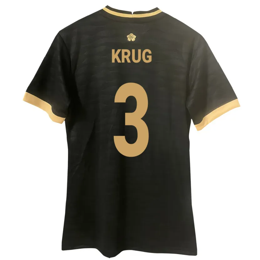 Danxen Damen Panama Martín Krug #3 Schwarz Auswärtstrikot Trikot 24-26 T-Shirt Schweiz